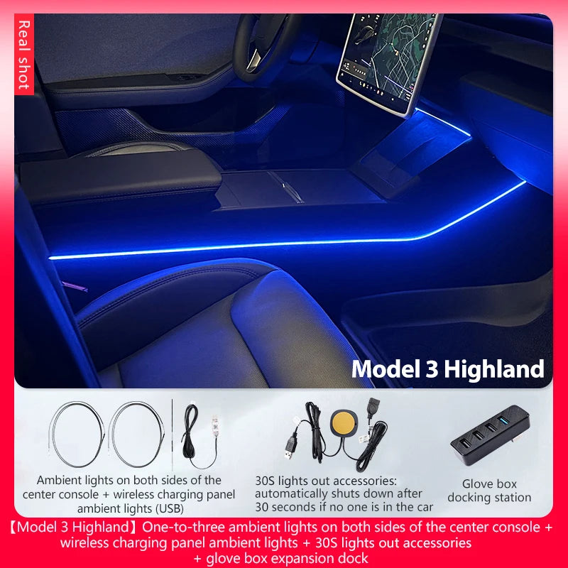 Model Y 3 Highland RGB Ambient Light Kit