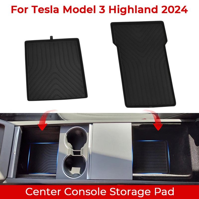 Tesla Model 3 Highland 2024 Center Console Armrest Storage Box